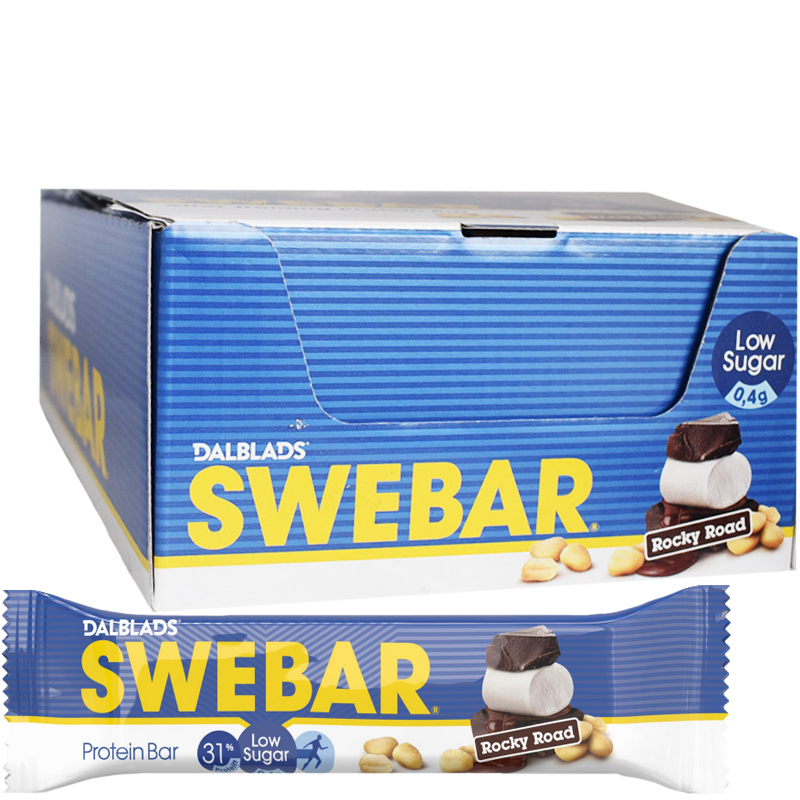 Proteinbars Rocky Road 18-pack - 40% rabatt