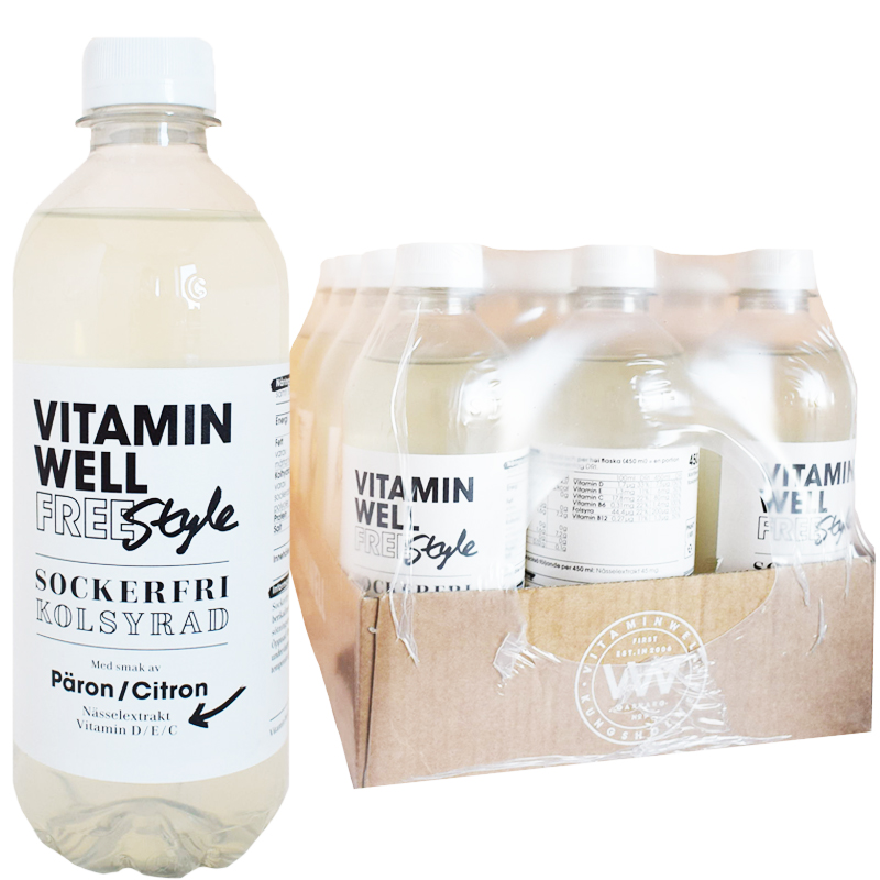 Dryck "Freestyle" Päron & Citron 12 x 450ml - 46% rabatt