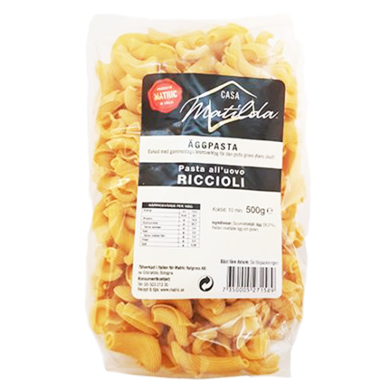 Äggpasta "Riccioli" 500g - 36% rabatt