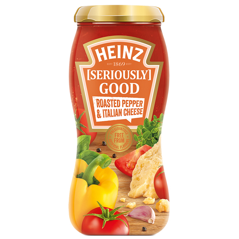 Tomatsås "Roasted Pepper & Italian Cheese" 490g - 80% rabatt