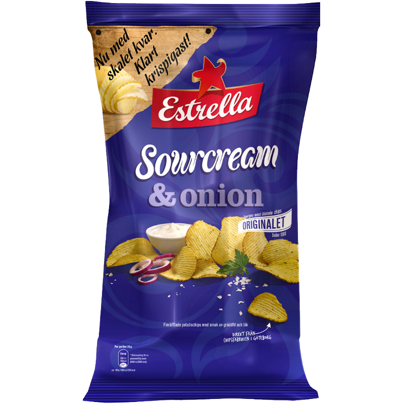 Chips Gräddfil & Lök 175g - 15% rabatt
