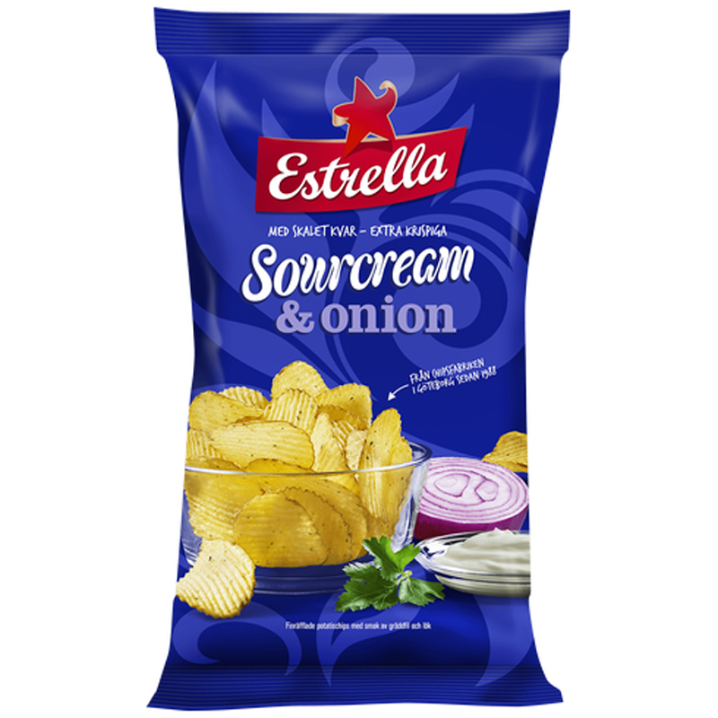 Chips Sourcream & Onion - 32% rabatt