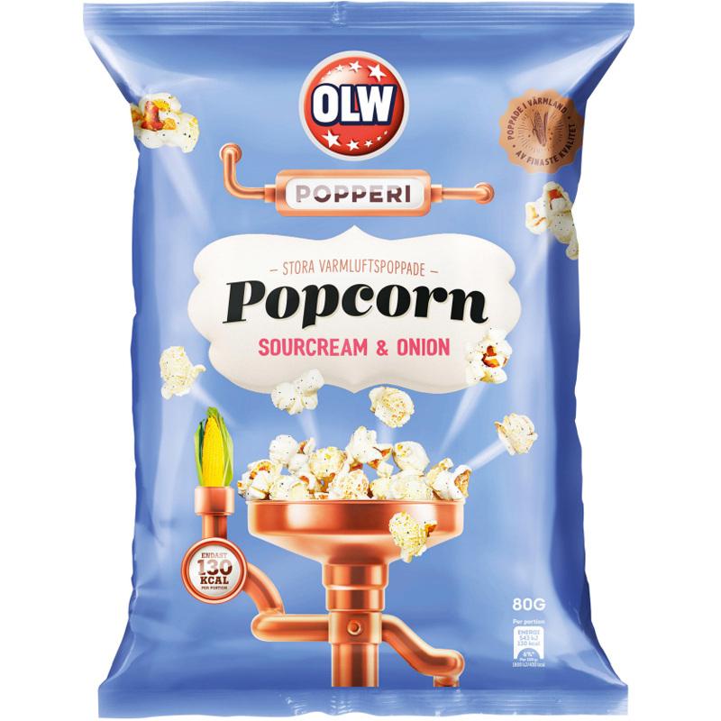 Popcorn Sourcream & Onion - 7% rabatt