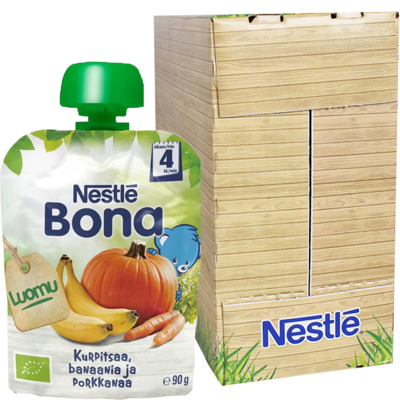 Eko Hel Låda Barnmat Pumpa, Banan & Morot 7 x 90g - 74% rabatt