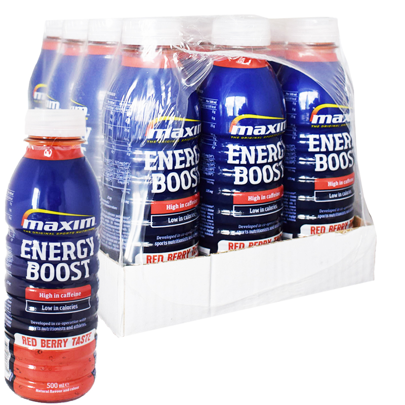 Hel Låda Energidryck "Red Berry" 12 x 500ml - 38% rabatt
