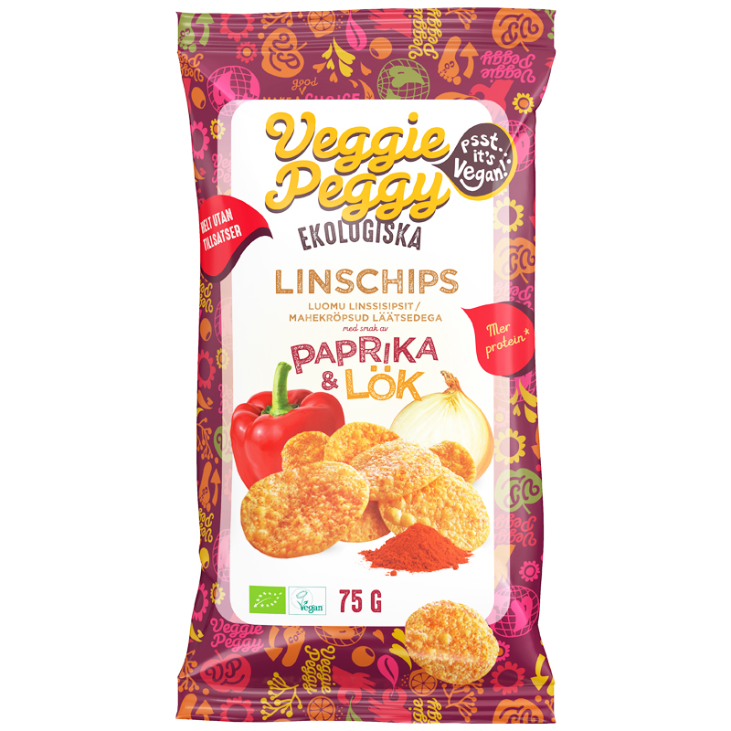 Eko Linschips Paprika & Lök - 24% rabatt
