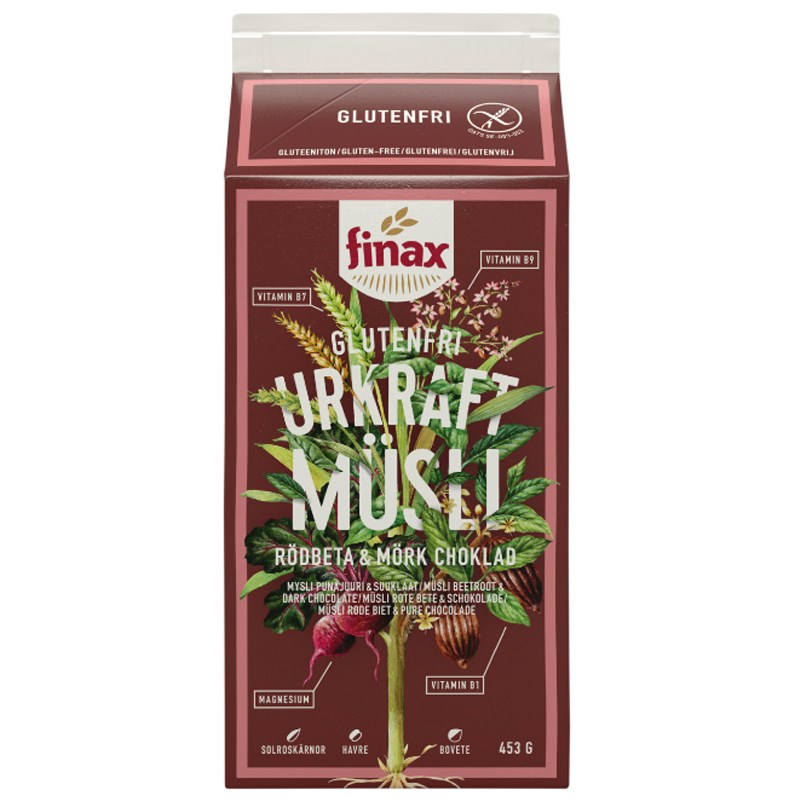 Müsli Glutenfri Rödbeta & Mörkchoklad 453g - 50% rabatt
