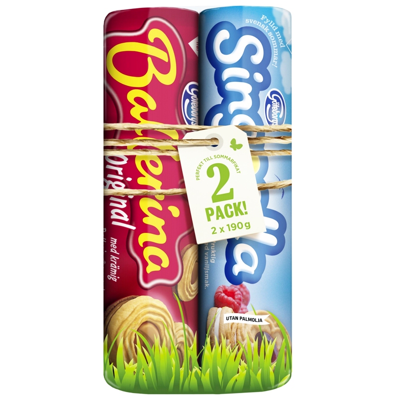 Kakor Ballerina & Singoalla 2 x 190g - 80% rabatt