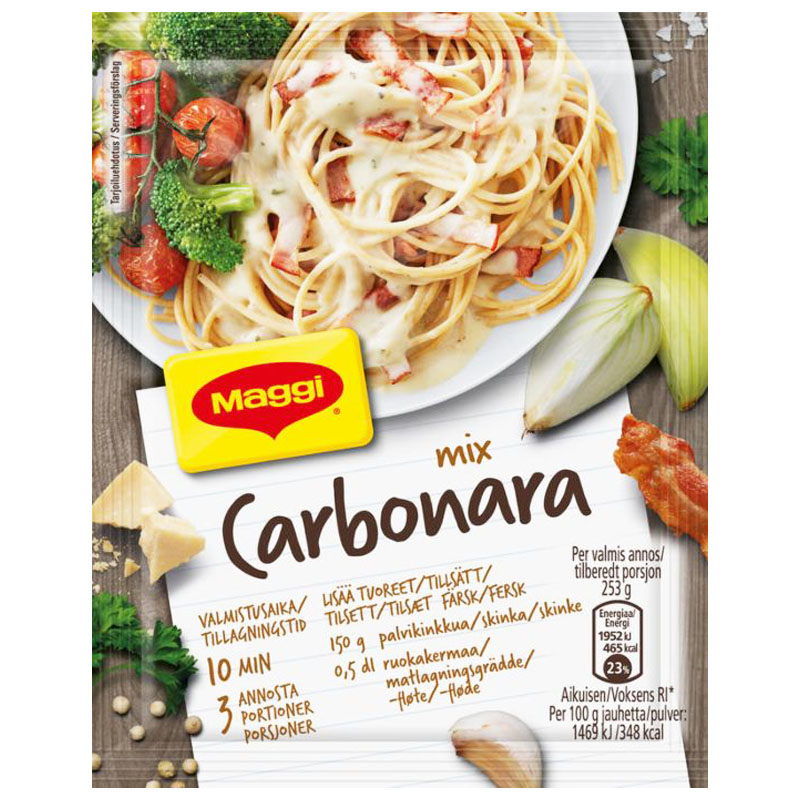 Såsmix "Carbonara" 34g - 23% rabatt