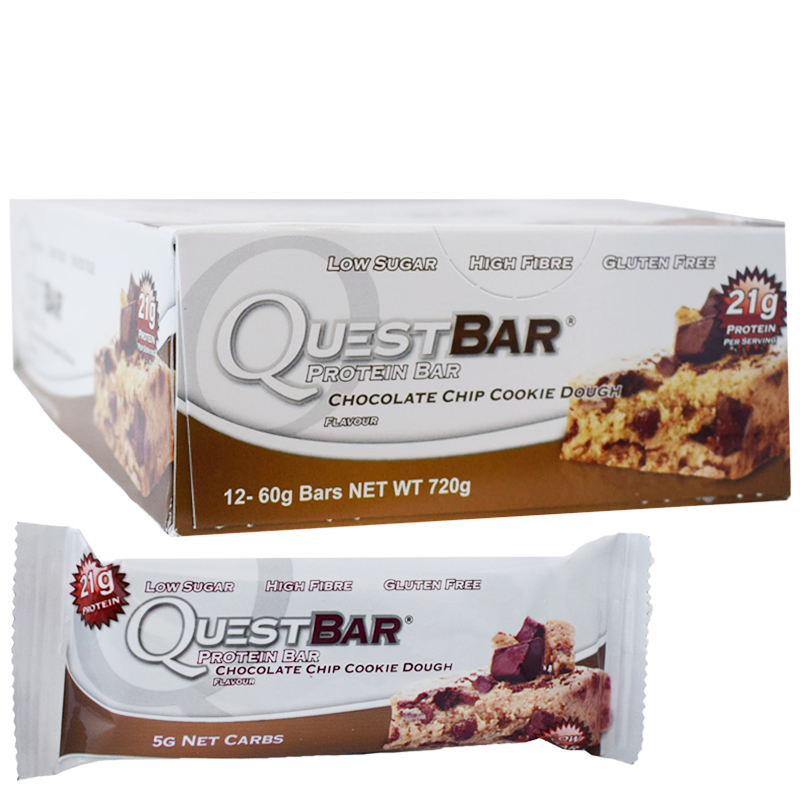 Hel Låda Proteinbars "Chocolate Chip Cookie Dough" 12 x 60g - 32% rabatt