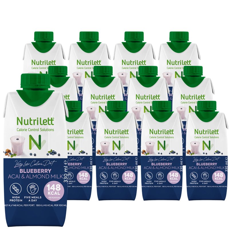Måltidsersättning Shake Blueberry, Acai & Almond 12-pack - 20% rabatt