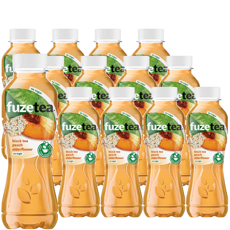 Fuzetea Peach Elderflower No Sugar 12-pack - 82% rabatt