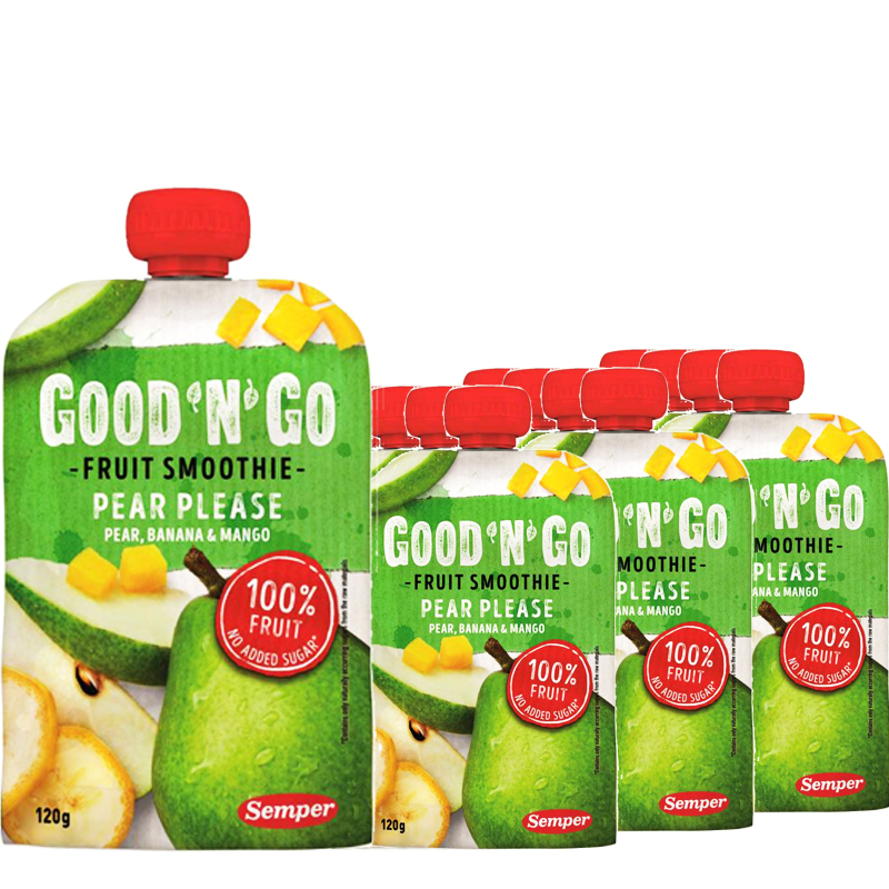Fruktsmoothie Päron, Banan & Mango 12-pack - 34% rabatt