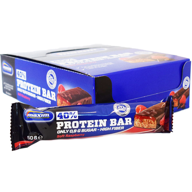 Hel Låda Proteinbars "Soft Raspberry" 18 x 50g - 58% rabatt