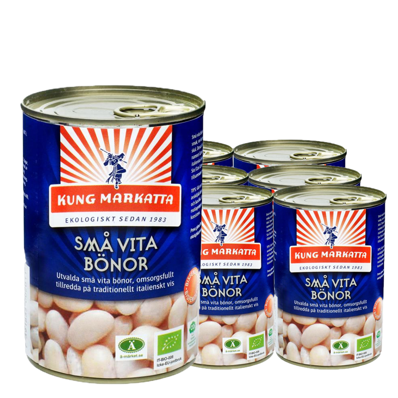 Eko Små Vita Bönor 6-pack - 42% rabatt