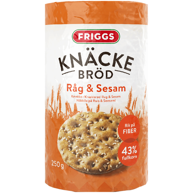 Knäckebröd Råg & Sesam - 33% rabatt