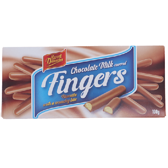 Sweet delicacies Fingers Mjölkchoklad