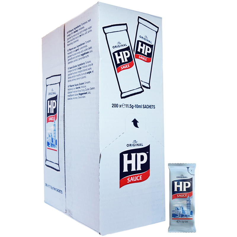 Hel Låda HP-sås 200 x 10ml - 58% rabatt
