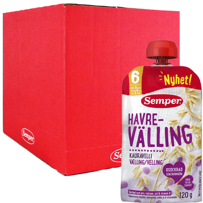 Hel Låda Barnmat Välling 12 x 120g - 97% rabatt