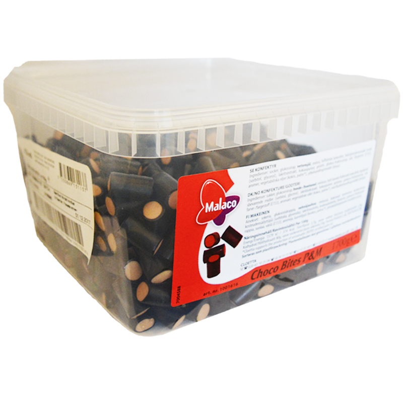 Hel Låda Godis "Choco Bites" 1,7kg - 29% rabatt