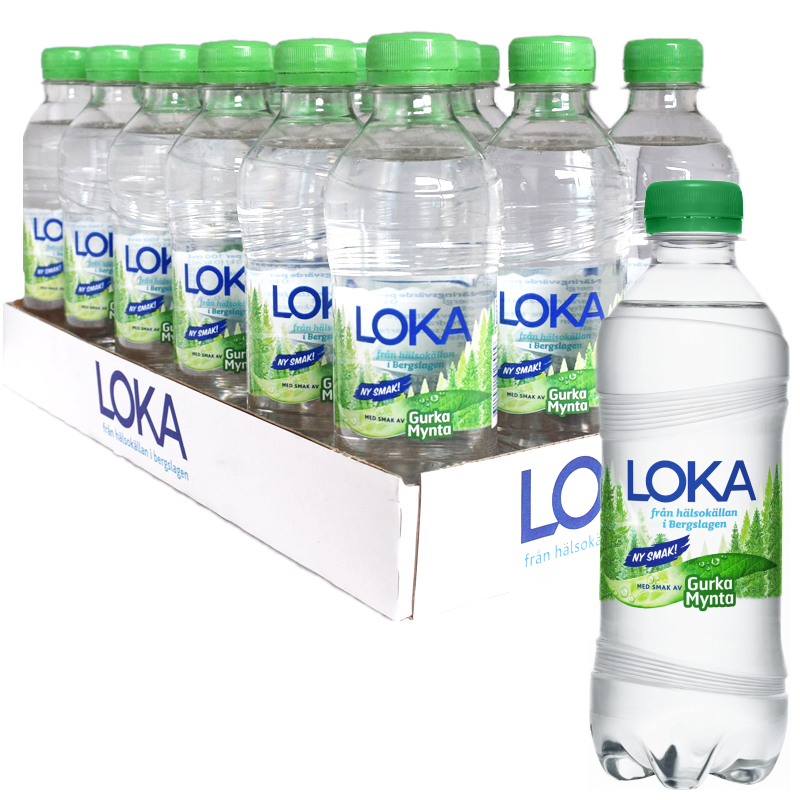 Hel Platta Kolsyrat Vatten Gurka & Mynta 18 x 33cl - 29% rabatt