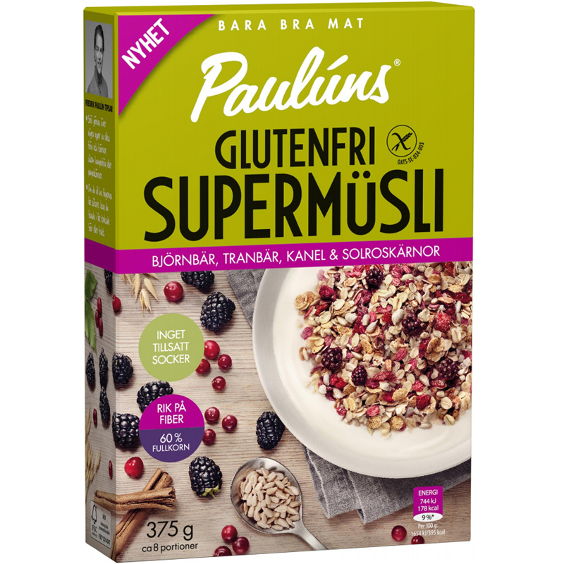 Müsli Björnbär, Tranbär & Kanel Glutenfri 375g - 39% rabatt