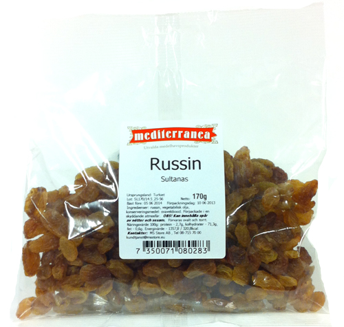 Russin Sultanas - 41% rabatt