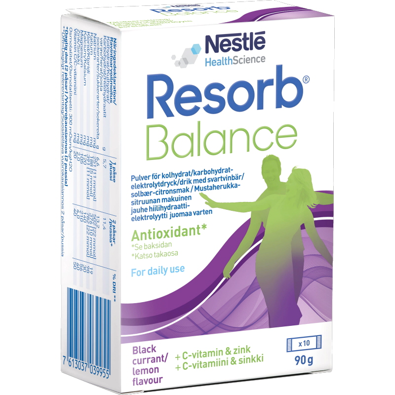 Resorb Balance Svartvinbär 10 påsar - 45% rabatt