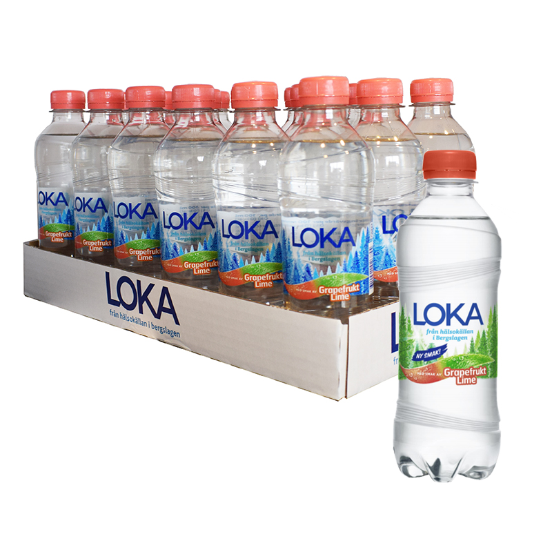 Hel Platta Loka Grapefrukt Lime 18 x 33cl - 53% rabatt