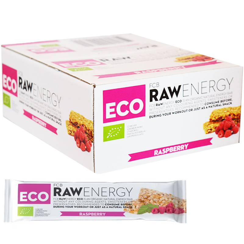 Hel Låda Rawbars "Raspberry" 24 x 30g - 72% rabatt