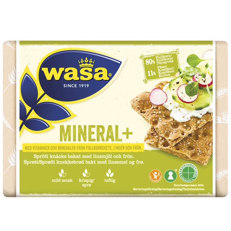 Knäckebröd "Mineral+" 200g - 23% rabatt