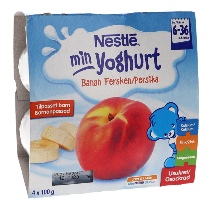 Barnmat Yoghurt, Persika & Banan 4-pack - 24% rabatt