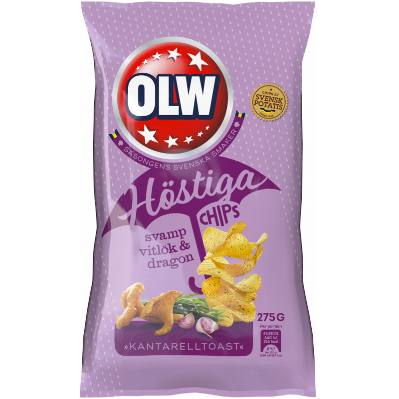 Chips Svamp, Vitlök & Dragon 275g - 74% rabatt