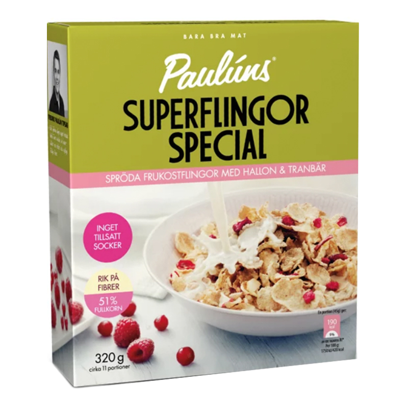 Frukostflingor Hallon & Tranbär 320g - 50% rabatt