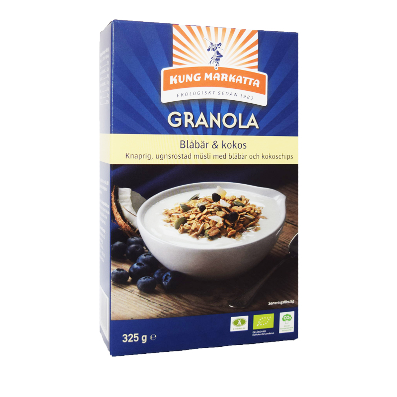 Eko Granola Blåbär & Kokos - 50% rabatt