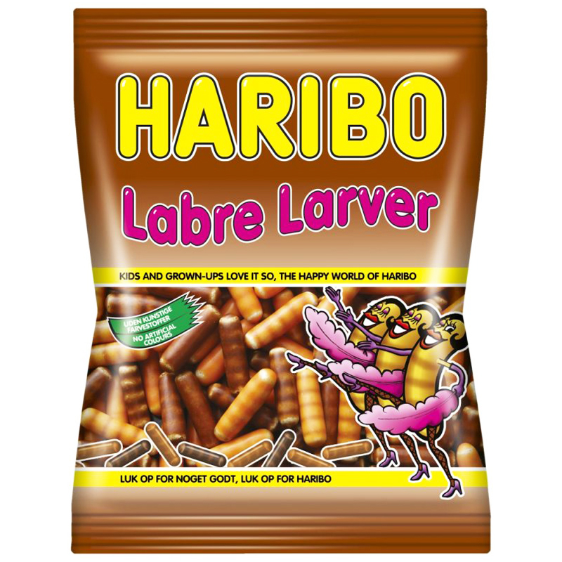 Godis "Labre Larver" 57g - 44% rabatt