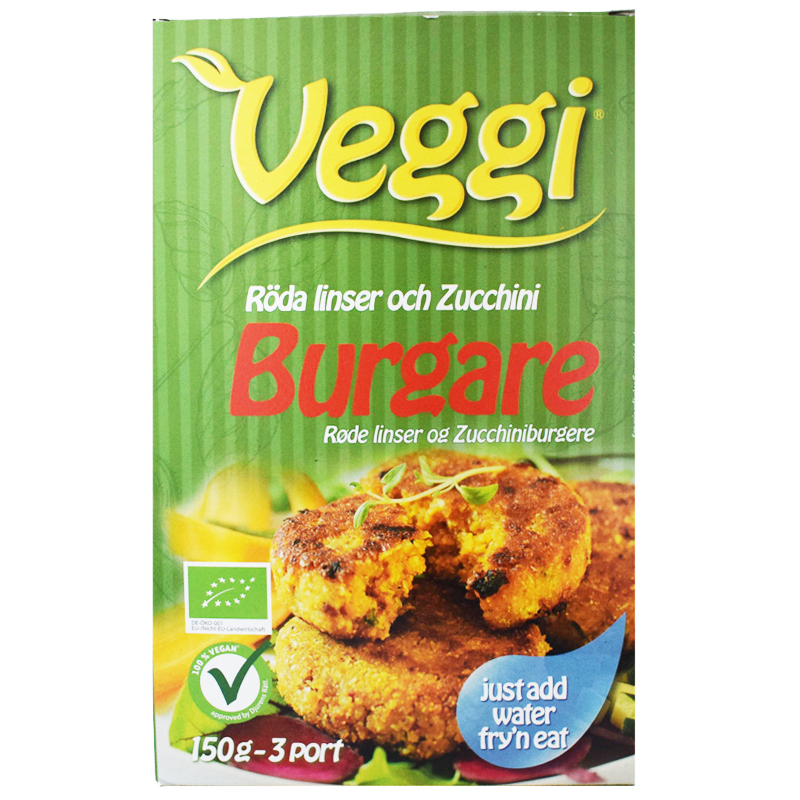 Eko Röda Linser- & Zucchini Burgare - 43% rabatt