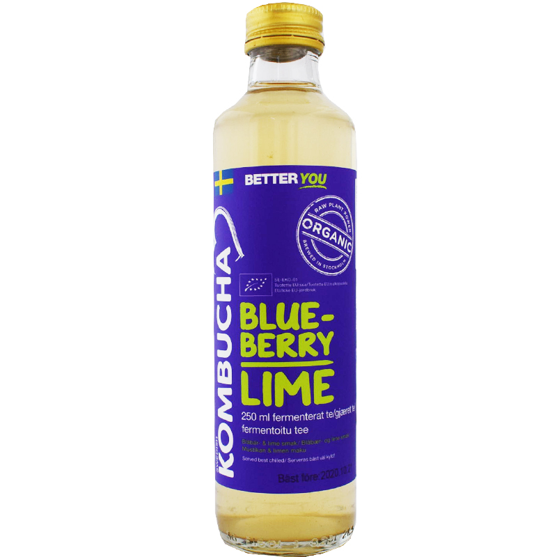 Eko Kombucha Blåbär & Lime - 46% rabatt