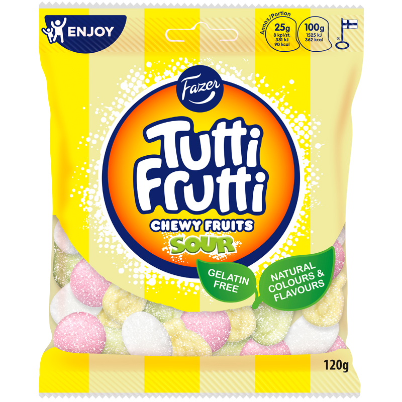 Tutti Frutti Chewy Sour - 15% rabatt