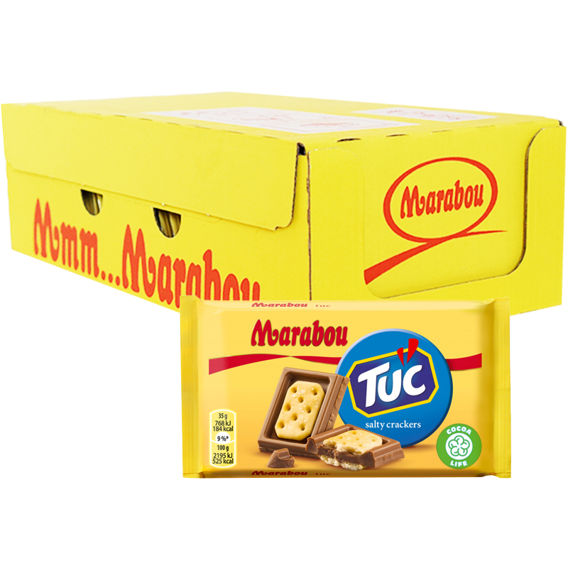 Hel Låda Maraboukakor "Salty Crackers" 20 x 35g - 43% rabatt