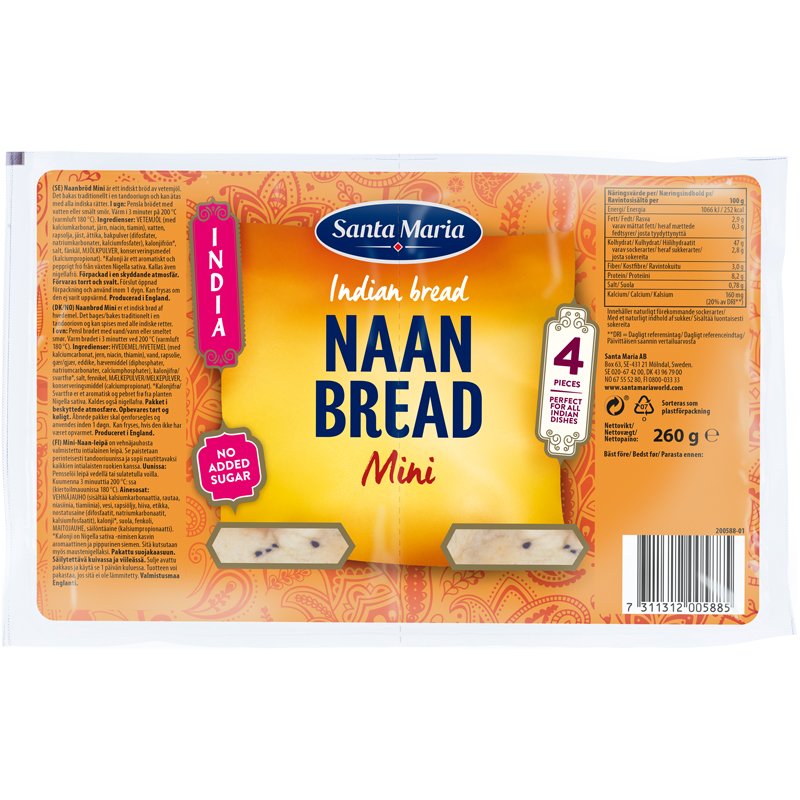 Naanbröd Mini - 37% rabatt