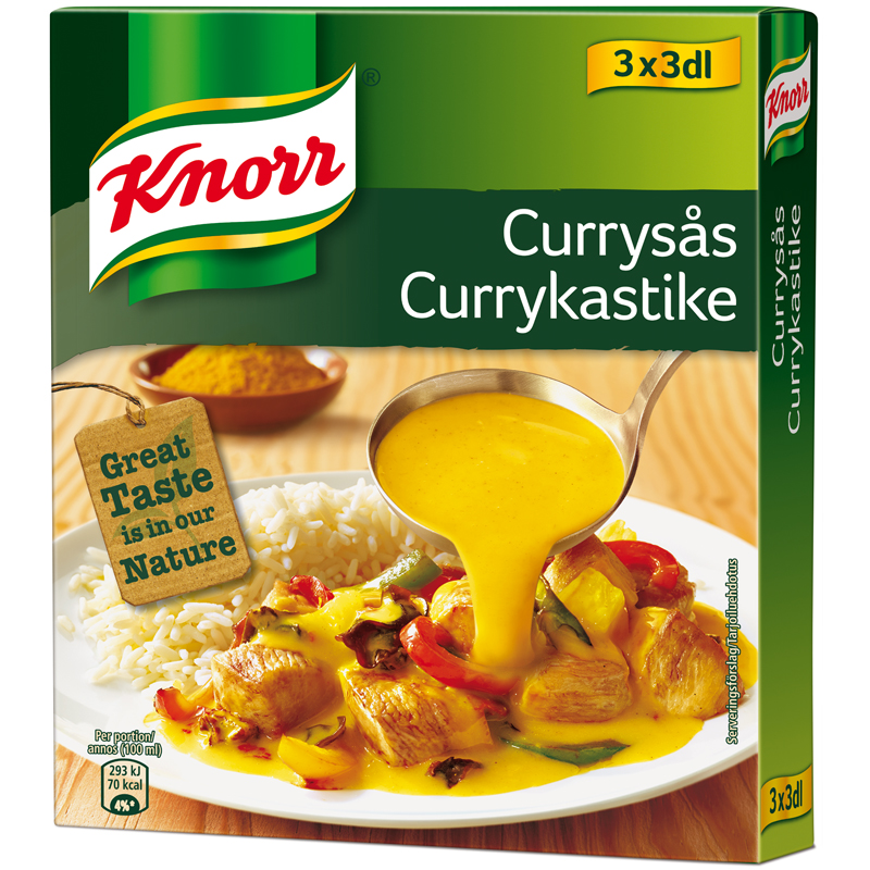 Currysås 3 x 28g - 22% rabatt