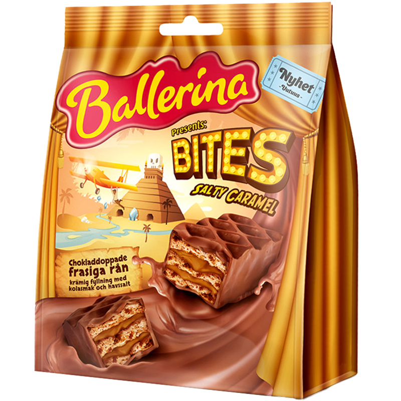 Rån "Ballerina Bites Salty Caramel" 175g - 34% rabatt