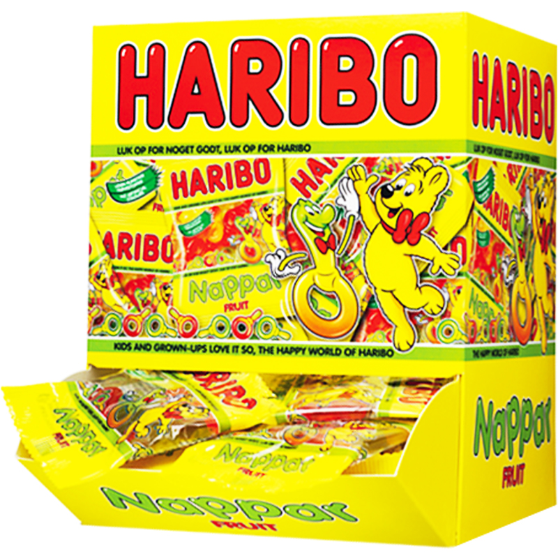 Hel Låda Godisnappar "Fruit" 100 x 10g - 50% rabatt