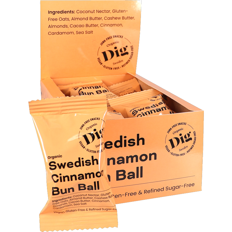 Organic Swedish Cinnamon Bun Ball 16-pack - 36% rabatt