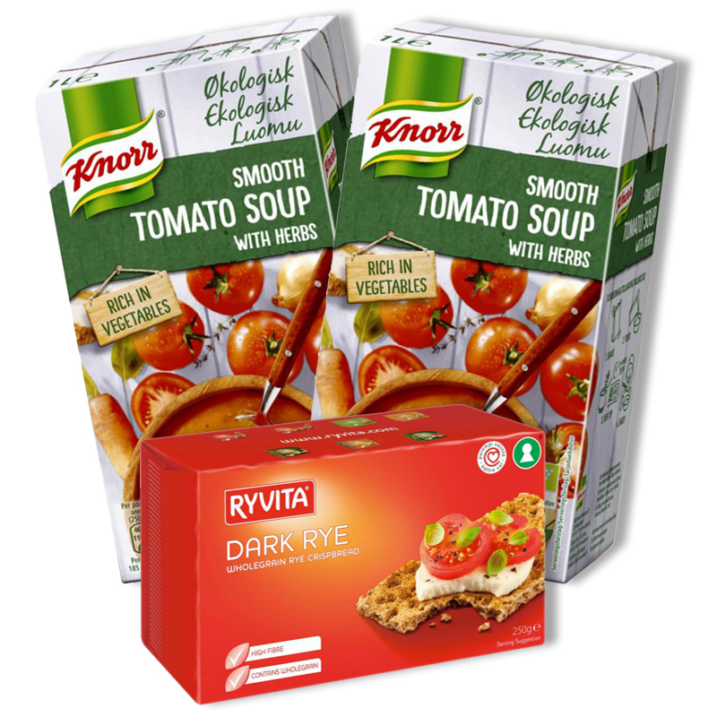 Tomatsoppa & Knäckebröd - 72% rabatt