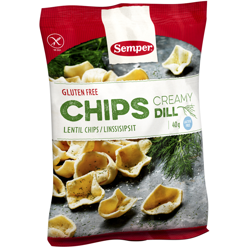 Linschips "Creamy Dill" 40g - 33% rabatt