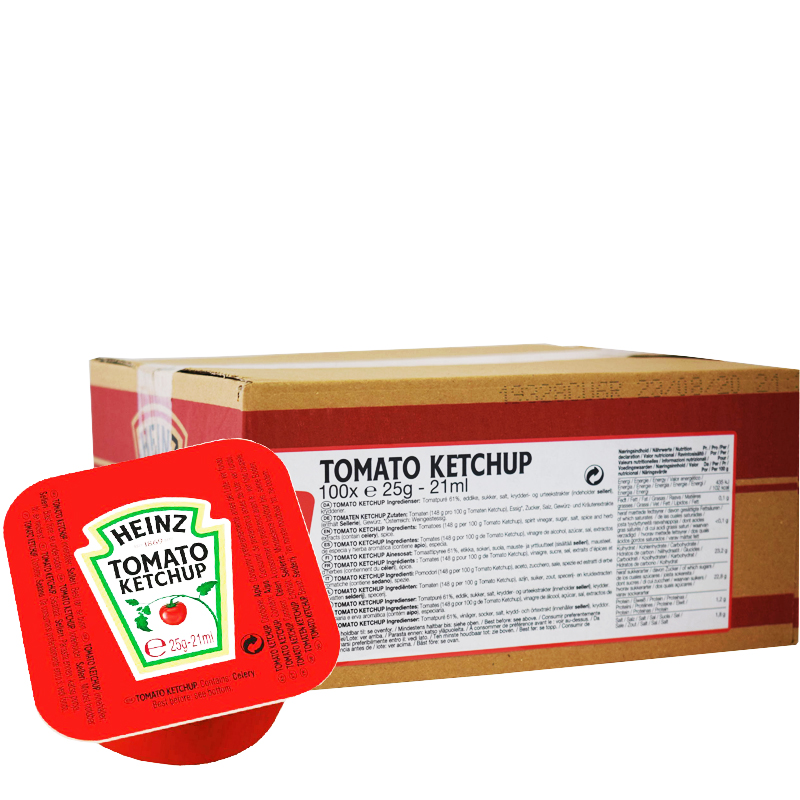 Ketchup Portionsförpackningar 100-pack - 51% rabatt