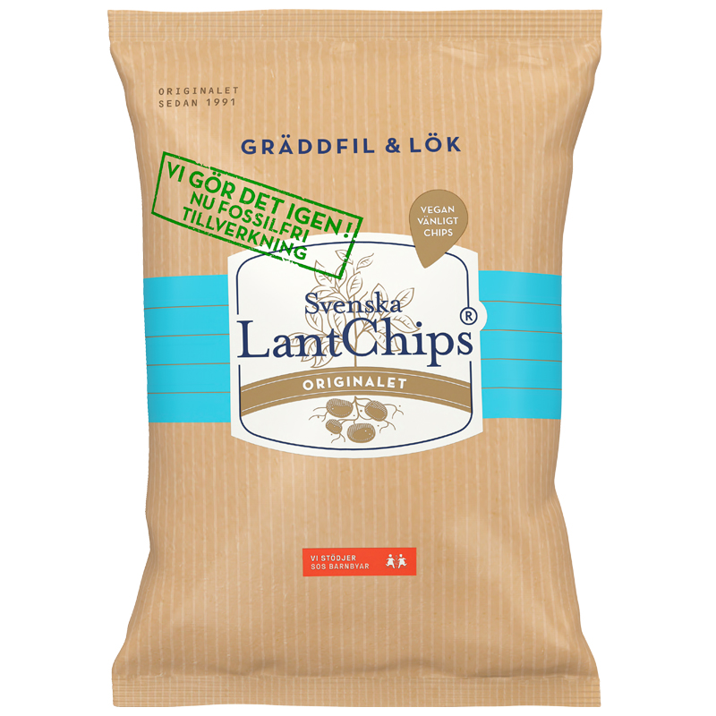 LantChips Gräddfil & Lök - 25% rabatt