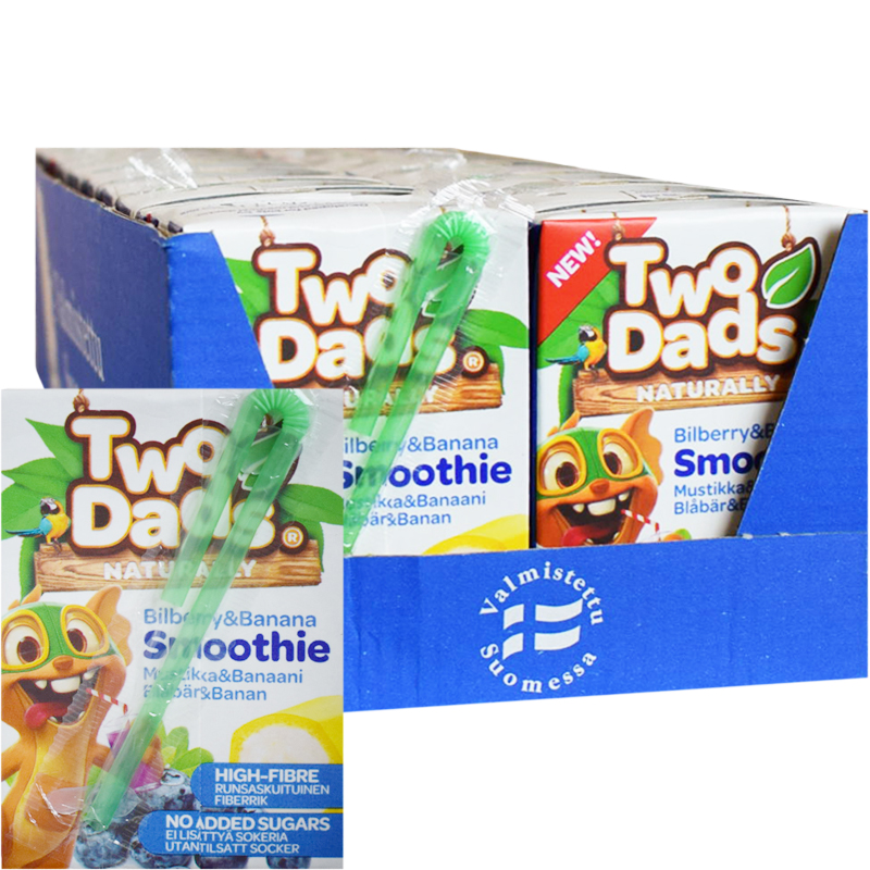 Hel Låda Smoothie Blåbär & Banan 18 x 2dl - 79% rabatt